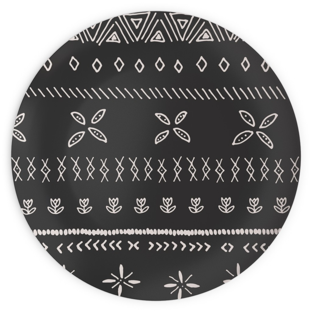 Boho Print Plates, 10x10, Black