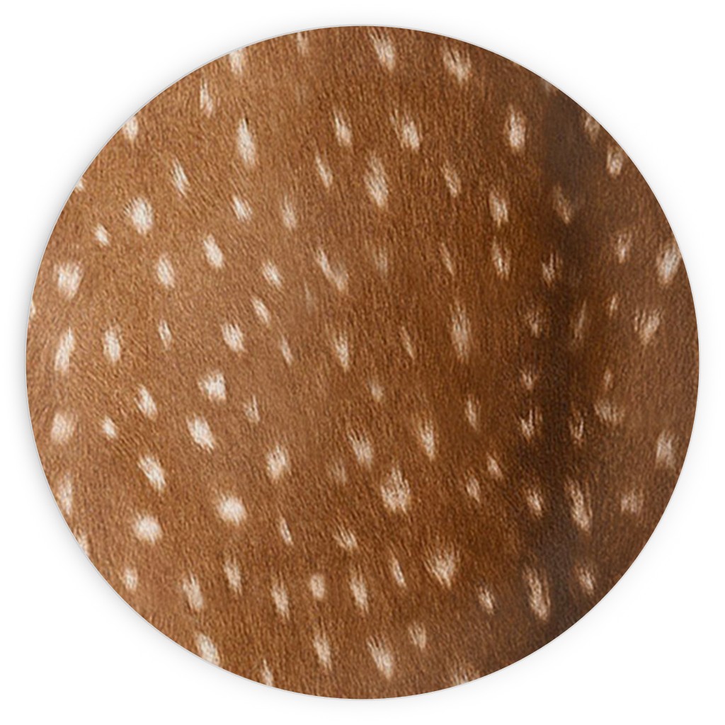 Bright Deer Hide- Brown Plates, 10x10, Brown