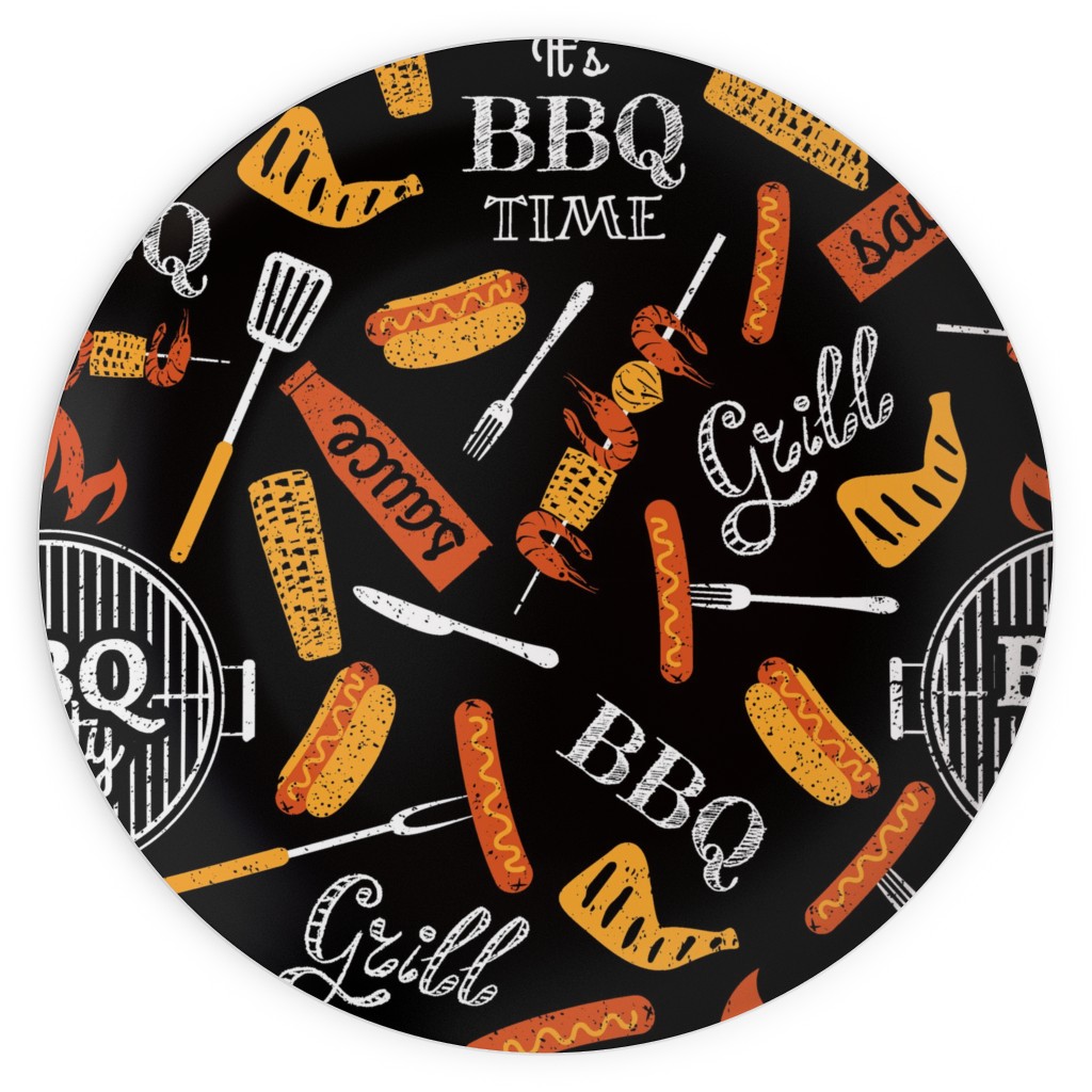 Bbq - Dark Plates, 10x10, Black