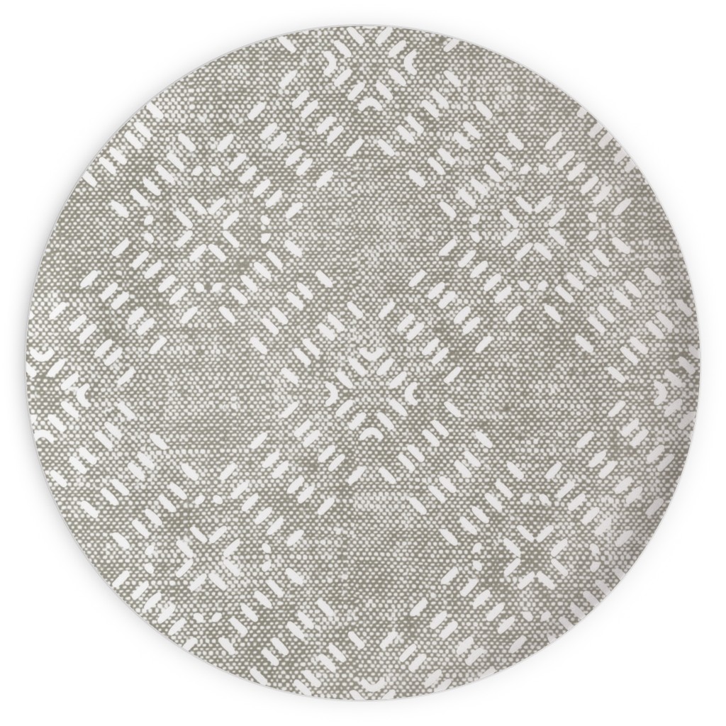 Modern Farmhouse Tile - Neutral Plates, 10x10, Gray