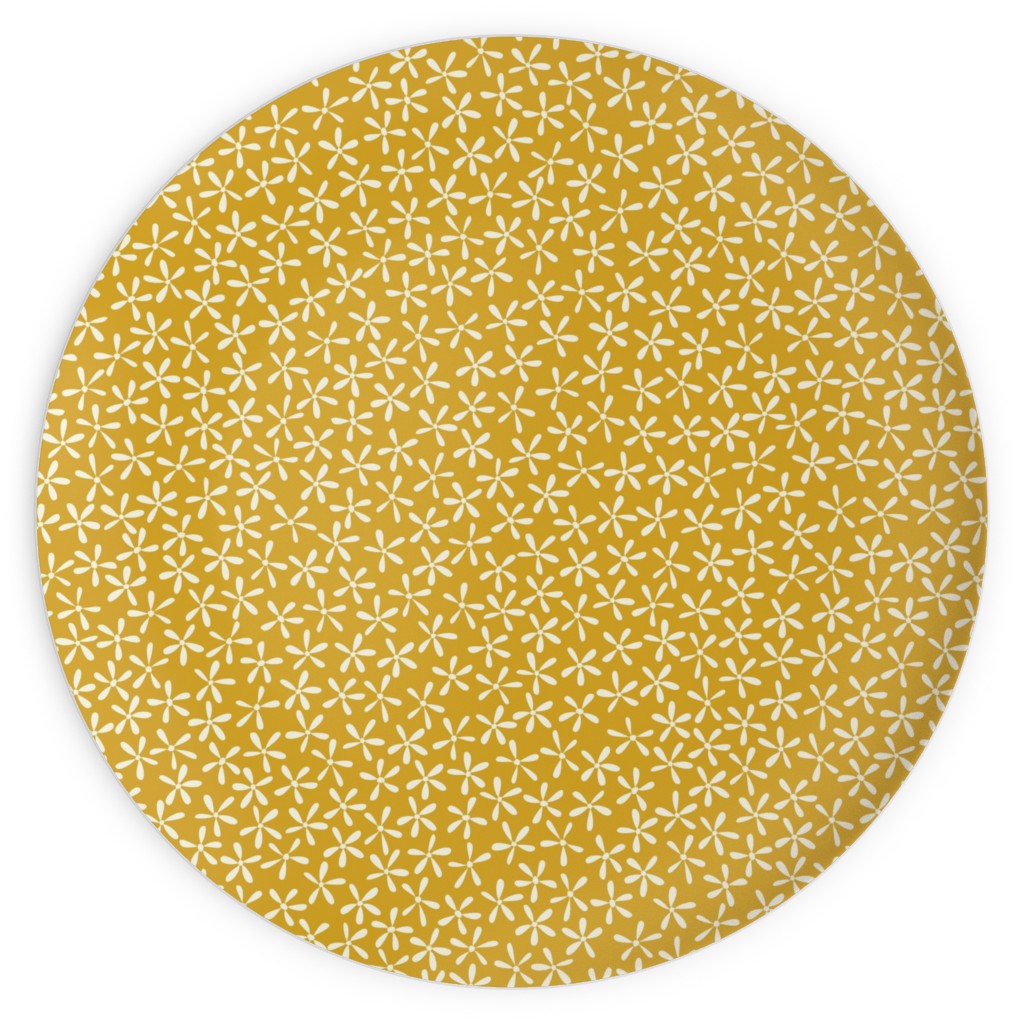 Hellow Spring - Mustard Yellow Plates, 10x10, Yellow, Classic Yellow