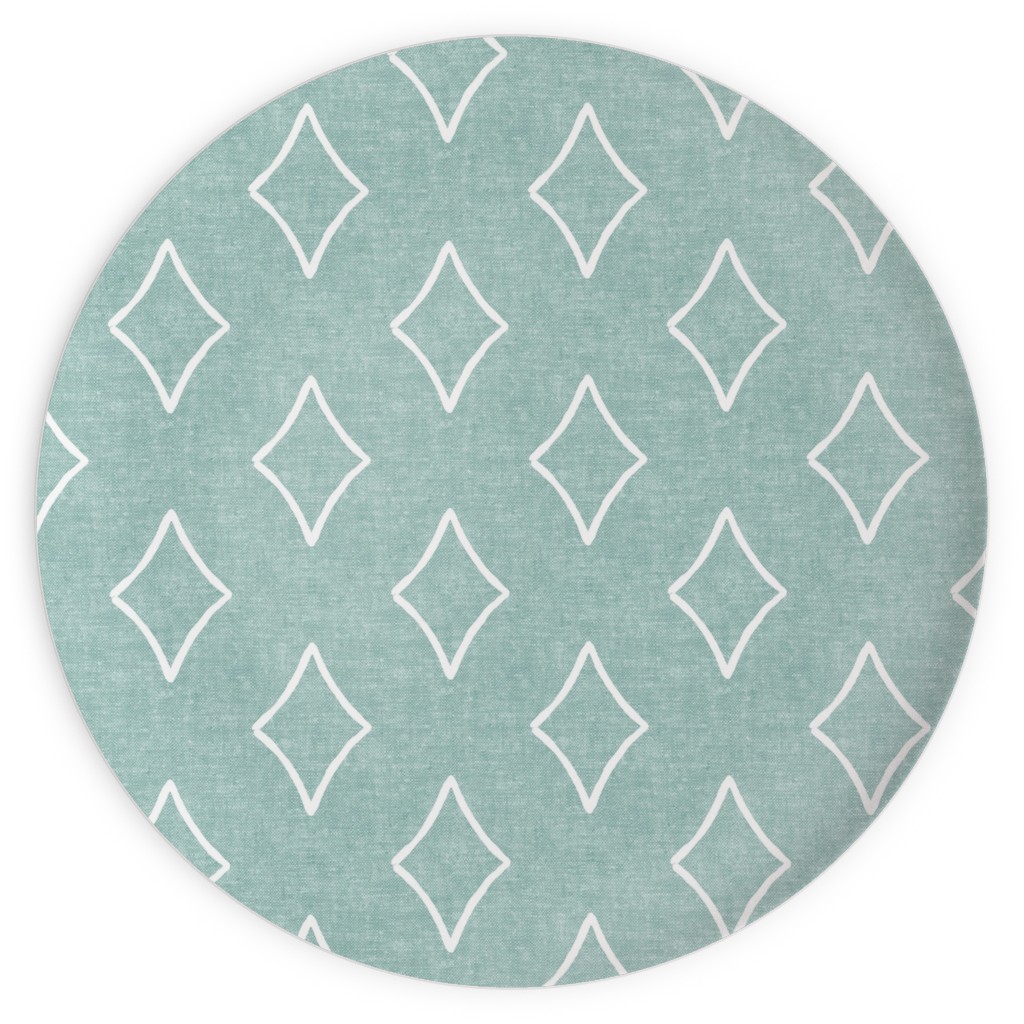 Diamonds Coordinate Woven - Mint Plates | Shutterfly