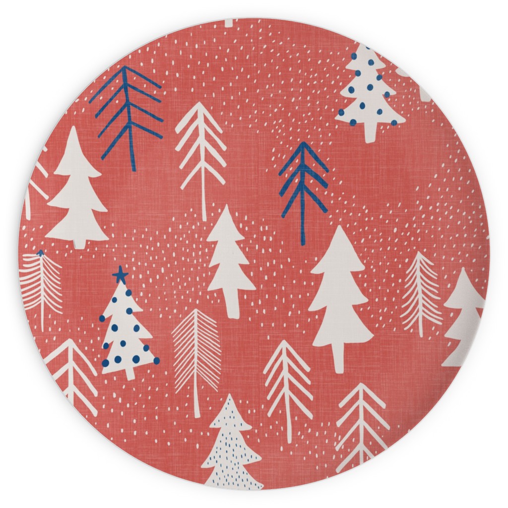 Evergreen Forest Plates, 10x10, Red, Sedona