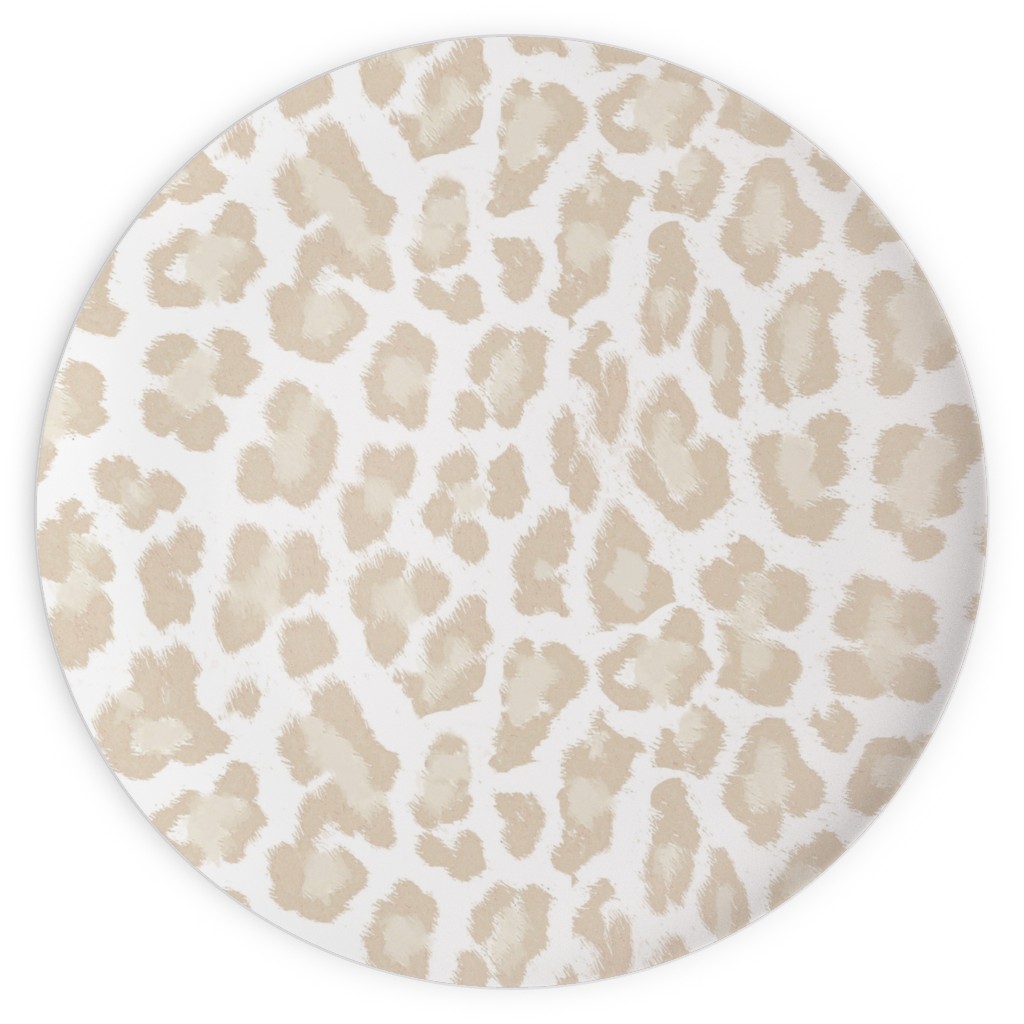 Natural Leopard - Beige Plates, 10x10, Beige