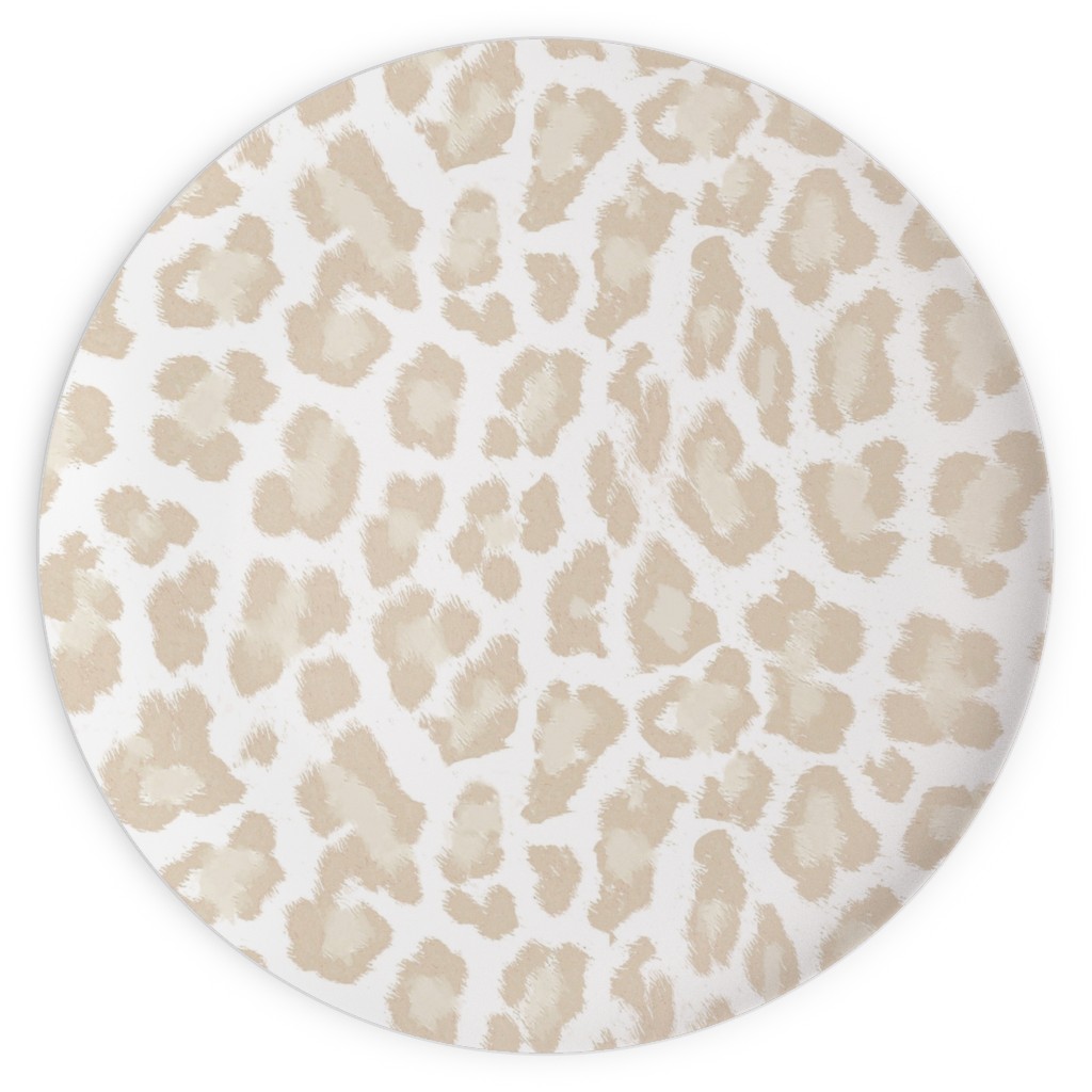 Natural Leopard - Beige Plates, 10x10, Beige