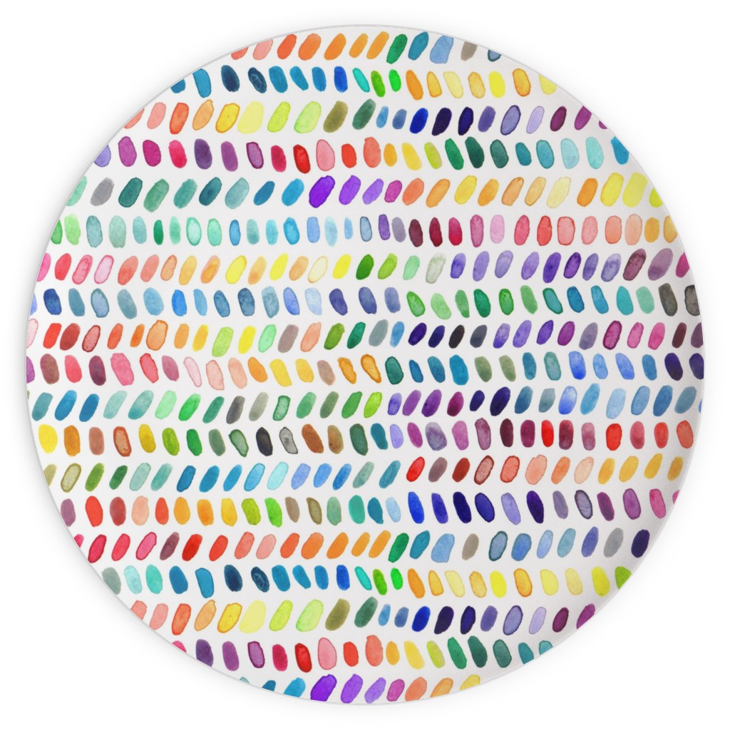 Rainbow Dash Rows - Multi Plates, 10x10, Multicolor