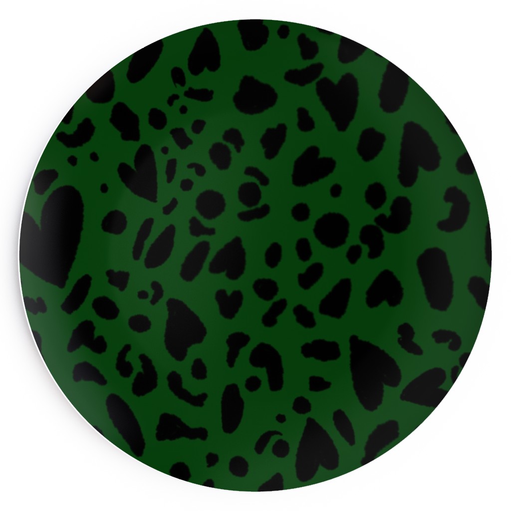 Heart Cheetah Large Salad Plate Shutterfly