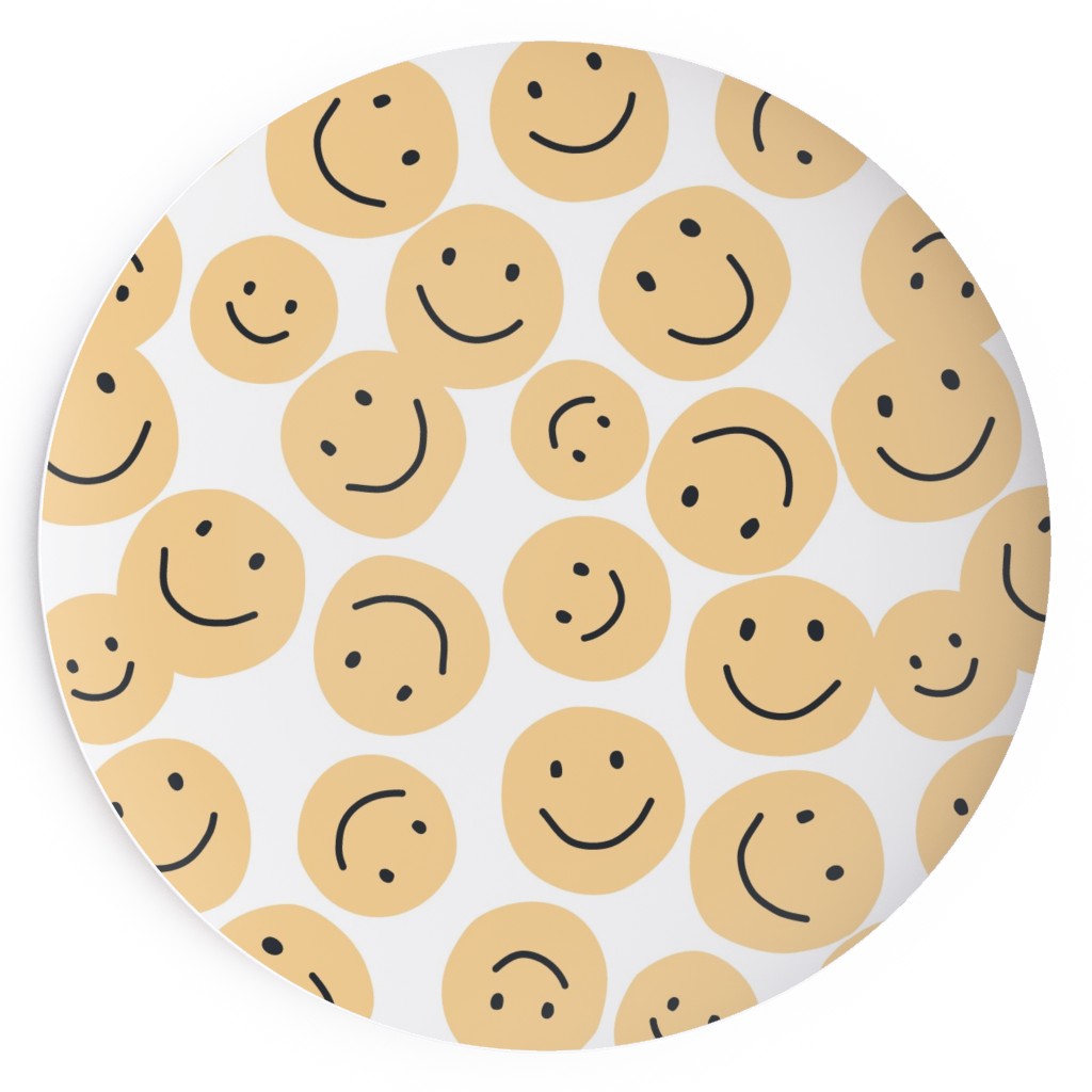 Happy Smiley Faces Yellow Salad Plate Shutterfly