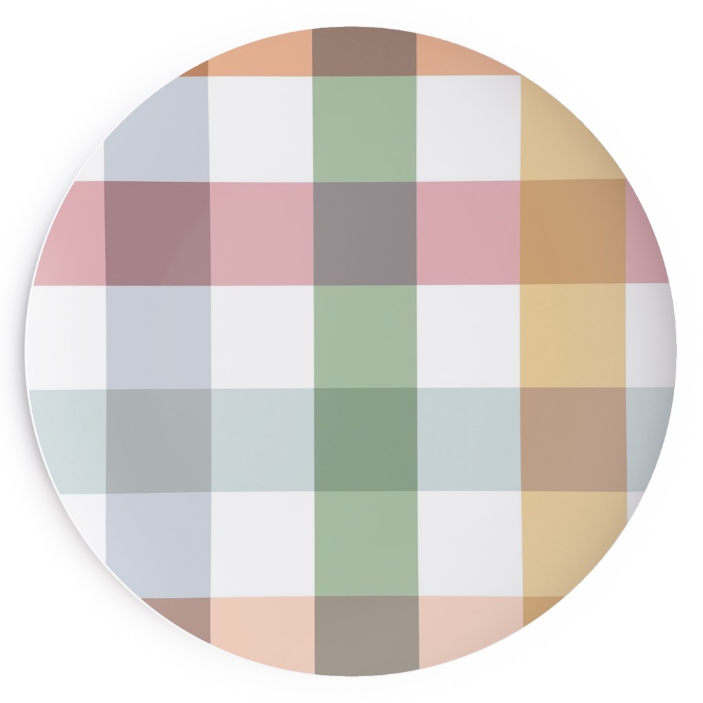 Gingham Picnic - Multi Salad Plate, Multicolor