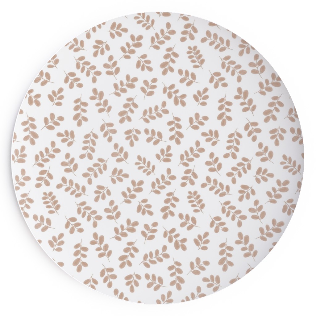 Whimsy Leaves - Dusty Salad Plate, Beige