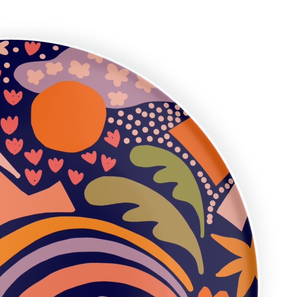 Salad Plate Wildflower Light Blue 11
