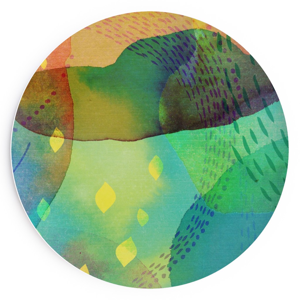 Daydreaming Salad Plate, Multicolor