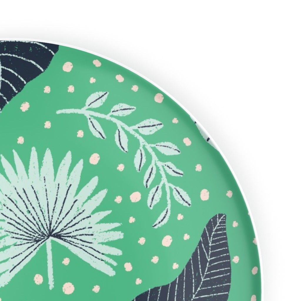 Leafy Jungle Green Salad Plate Shutterfly