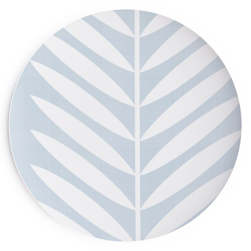 Laurel Leaf Stripe - Light Blue Salad Plate, Blue