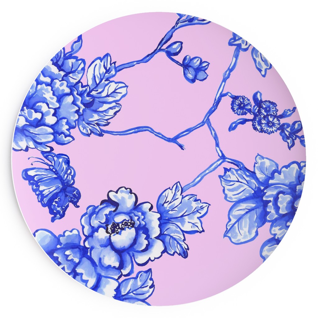 Chinoiserie Floral Pink Salad Plate Shutterfly