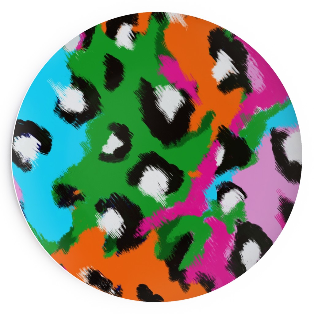 Leopard Print Bright Salad Plate Shutterfly