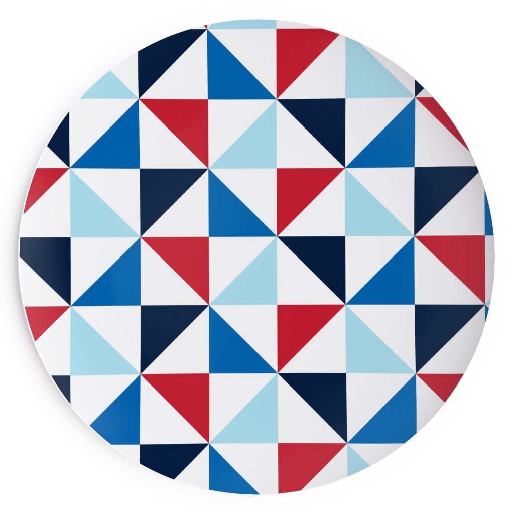 Pinwheels - Multi Salad Plate, Blue