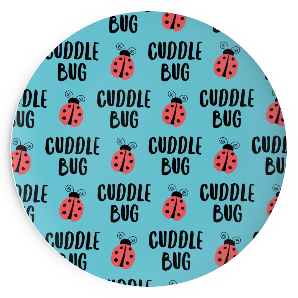 Cuddle Bug - Blue Salad Plate | Shutterfly
