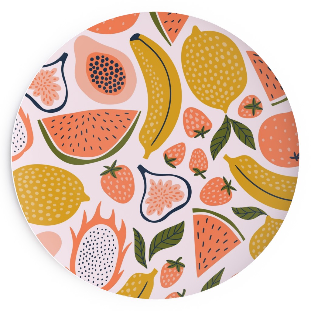 Summer Fruits - Orange Salad Plate, Orange