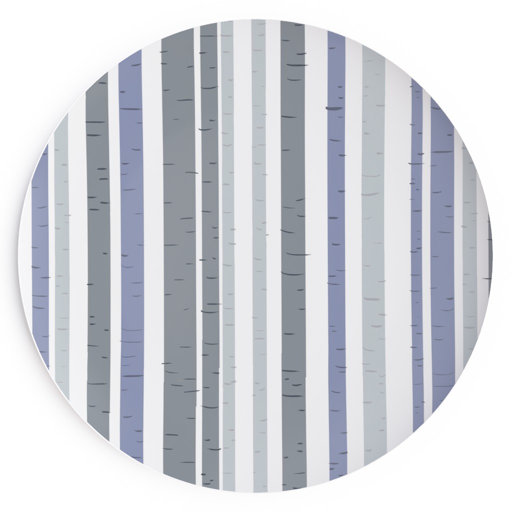 Wooded Aspens - Gray Salad Plate, Gray