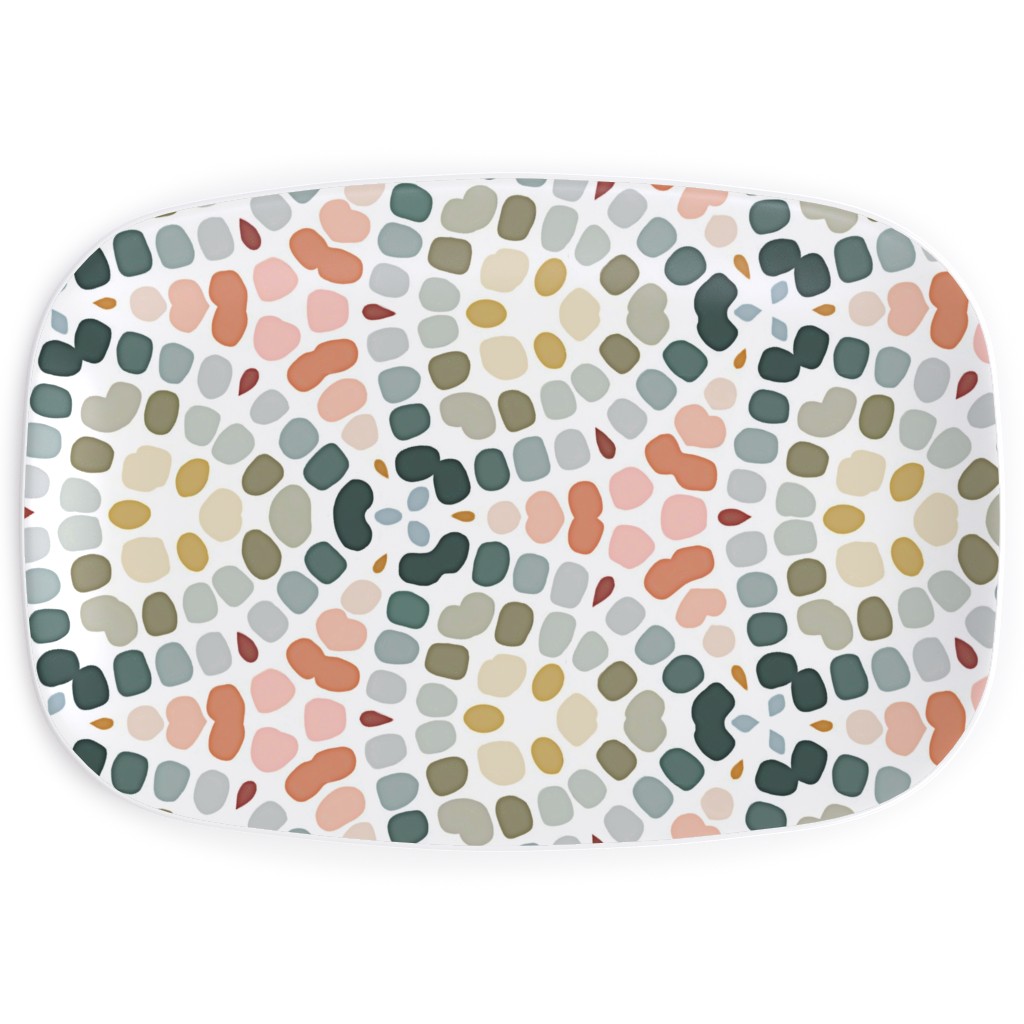 Abstract Mosaic - Multi Serving Platter, Multicolor