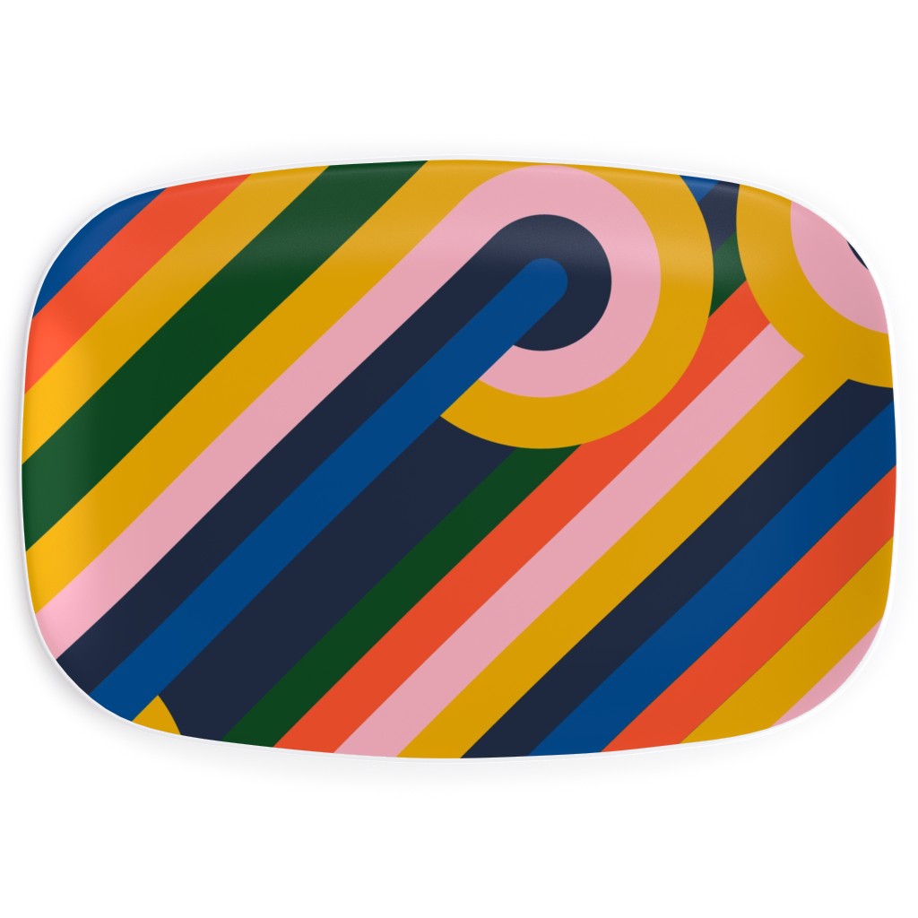 Modernist Loop - Multi Serving Platter, Multicolor