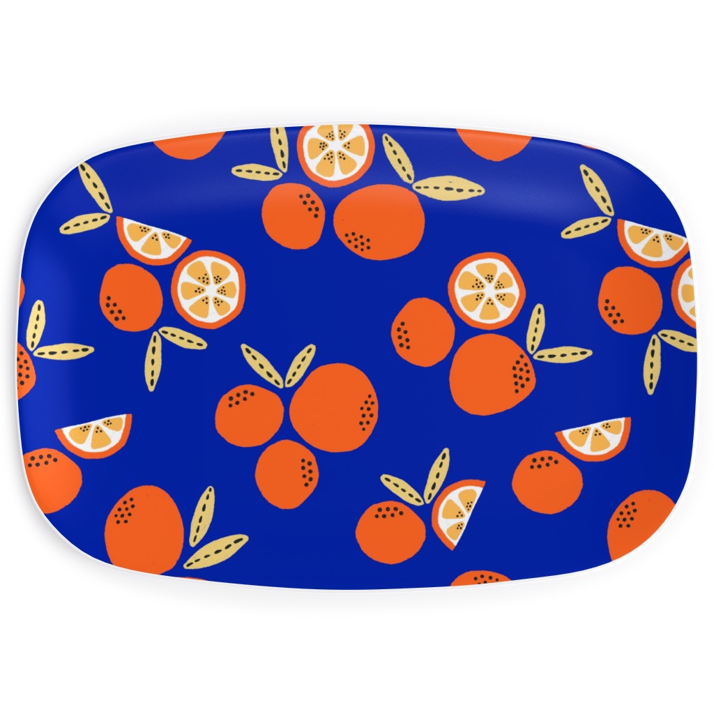 Clemantine - Blue Serving Platter, Blue, True Blue