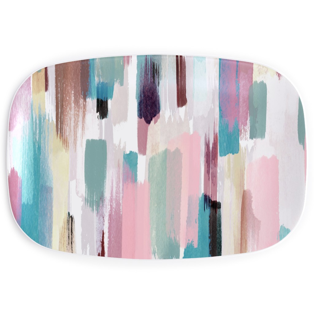 Color Memories - Multi Pastel Serving Platter, Multicolor