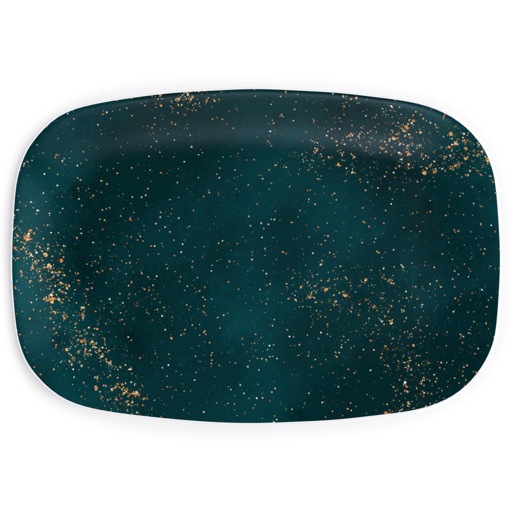 Stardust - Green Serving Platter, Green