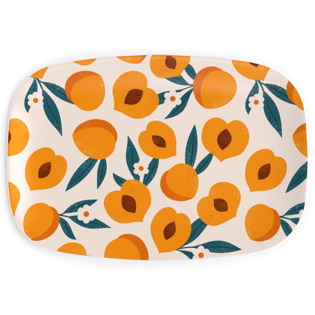 Summer Peches - Orange Serving Platter, Orange