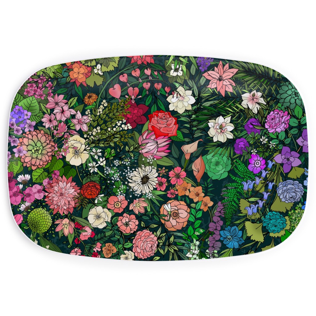 Secret Garden - Multi Serving Platter, Multicolor