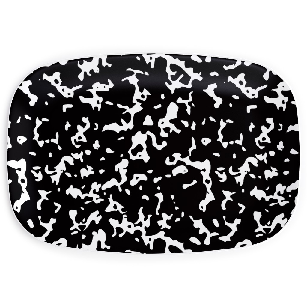Composition Notebook - Black & White Serving Platter, Black, Black