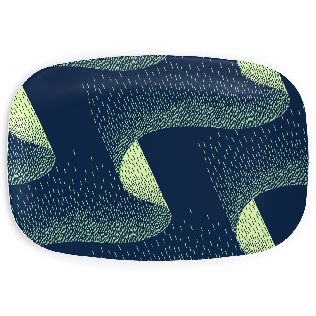 Aurora Serving Platter, Blue, True Blue