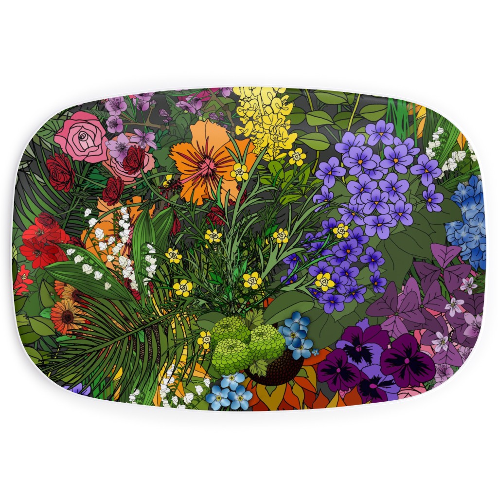 Botanic Garden Serving Platter, Multicolor