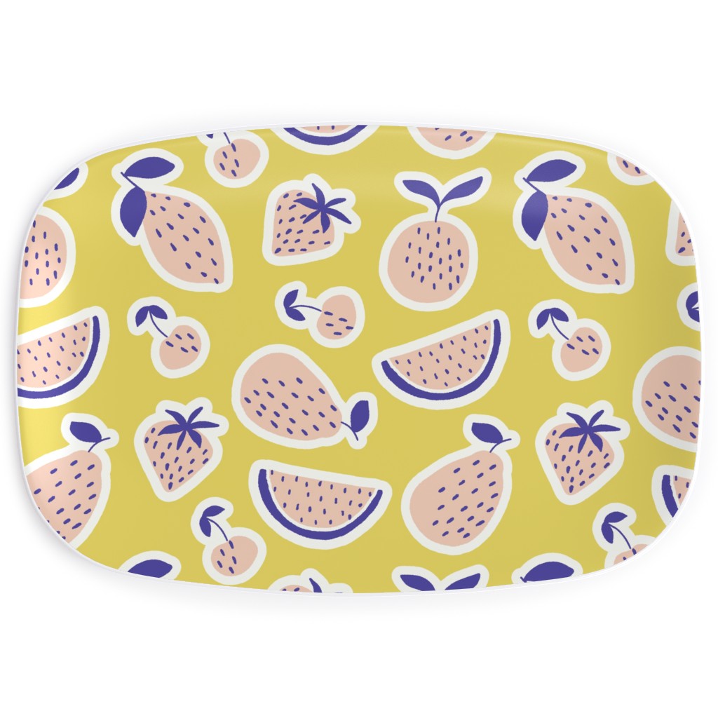 Fruity - Yellow Serving Platter, Yellow