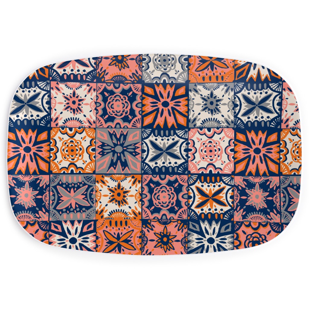 Maltesetiles - Multi Serving Platter, Multicolor