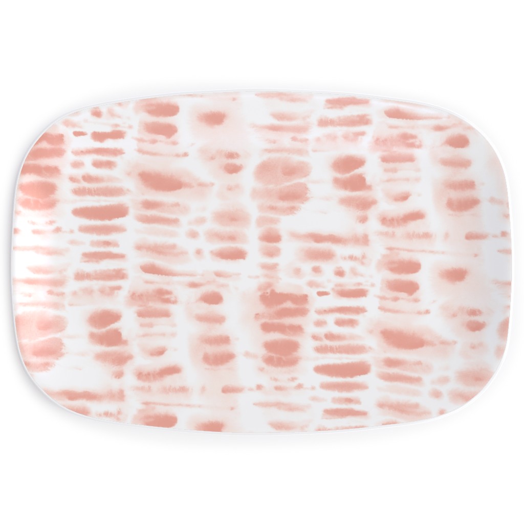 Dye Dash - Salmon Serving Platter, Pink, Bright Pink