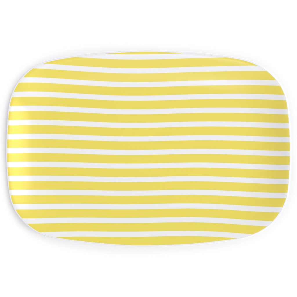 Wonky Stripe - Sunny Serving Platter, Yellow