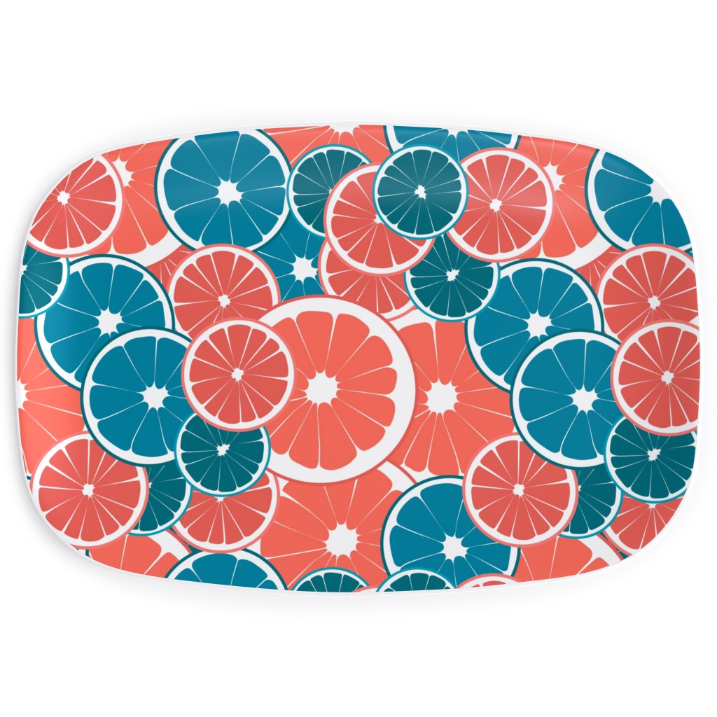Citrus Serving Platter, Pink