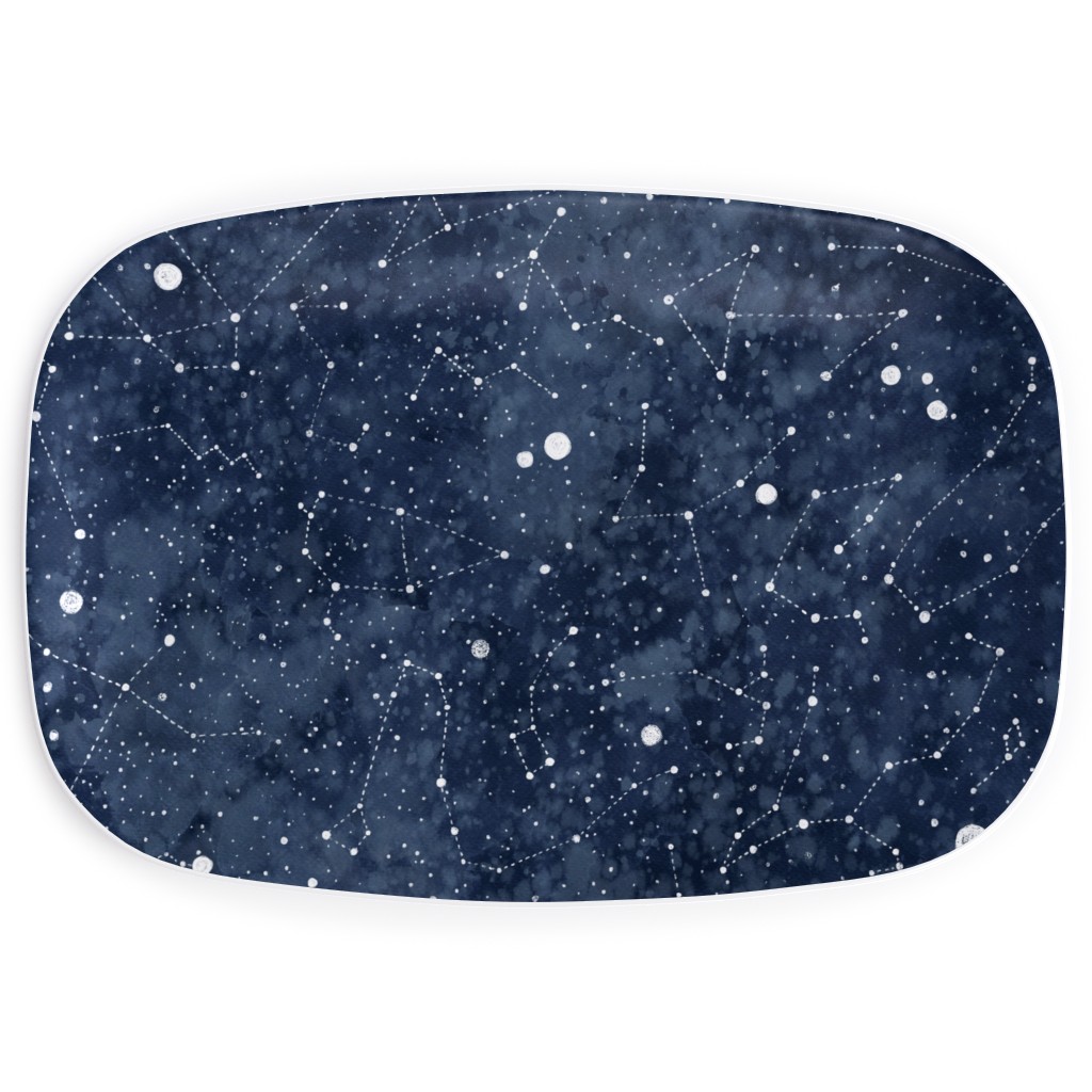 Star Constellations - Blue Serving Platter, Blue