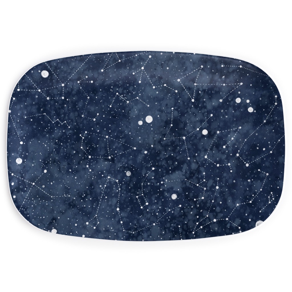 Star Constellations - Blue Serving Platter, Blue, True Blue