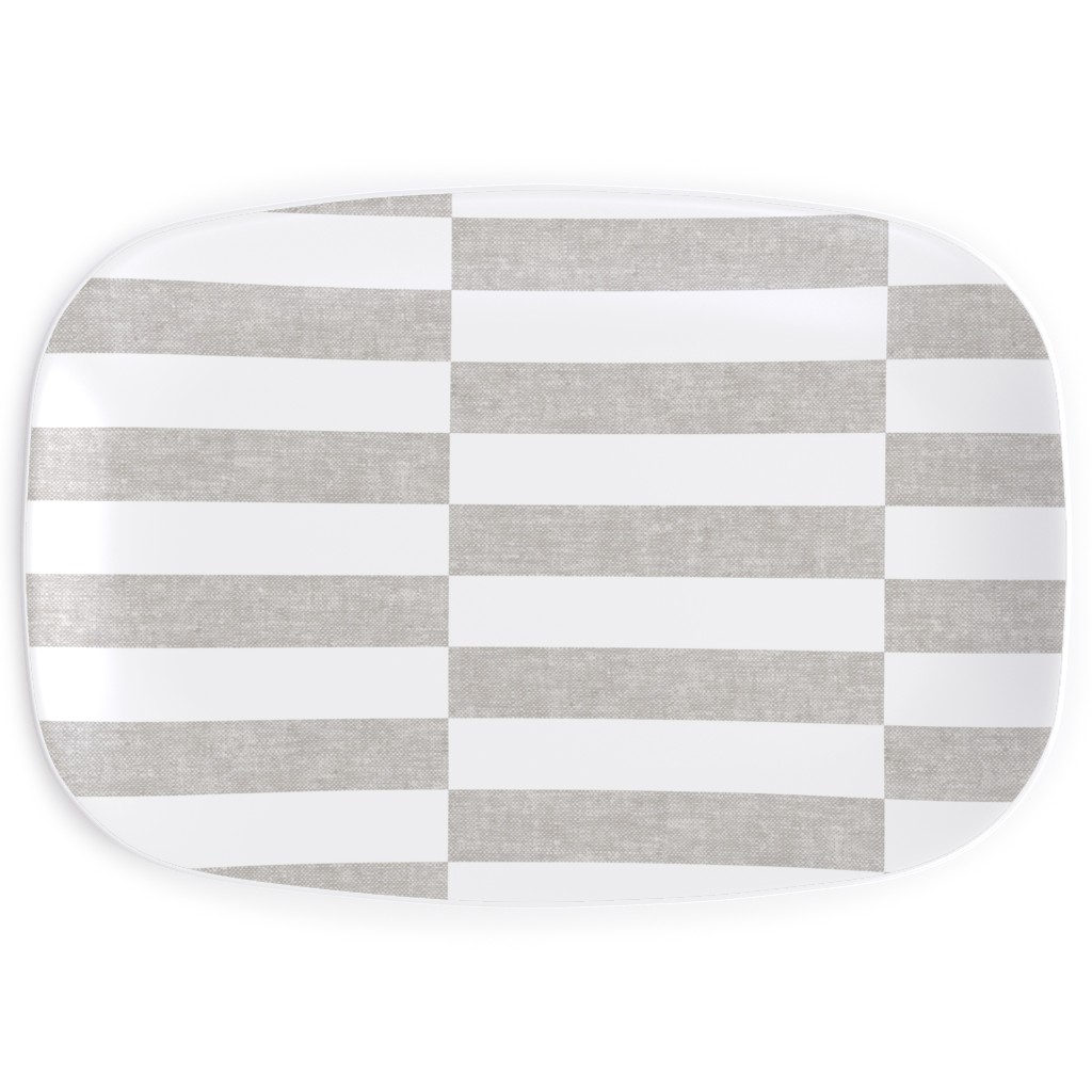 Tiles - Rectangles - Stone Serving Platter, Gray