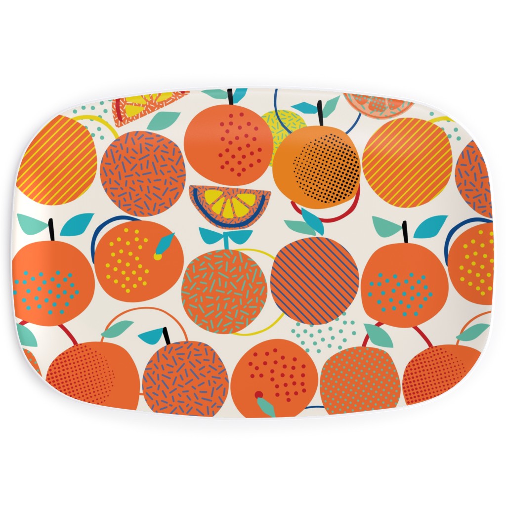Fresh Orange - Orange Serving Platter, Orange, Orange