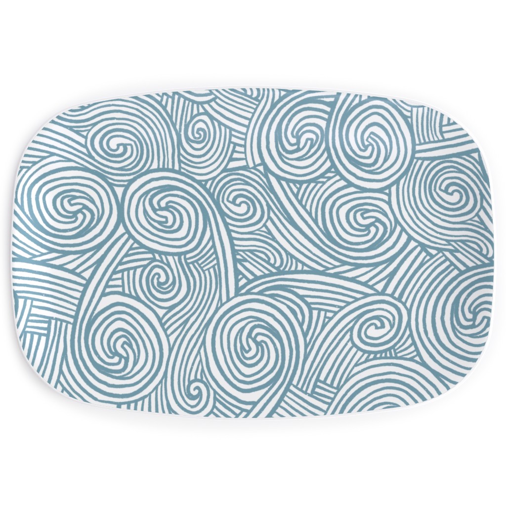 Kahuna Serving Platter, Blue