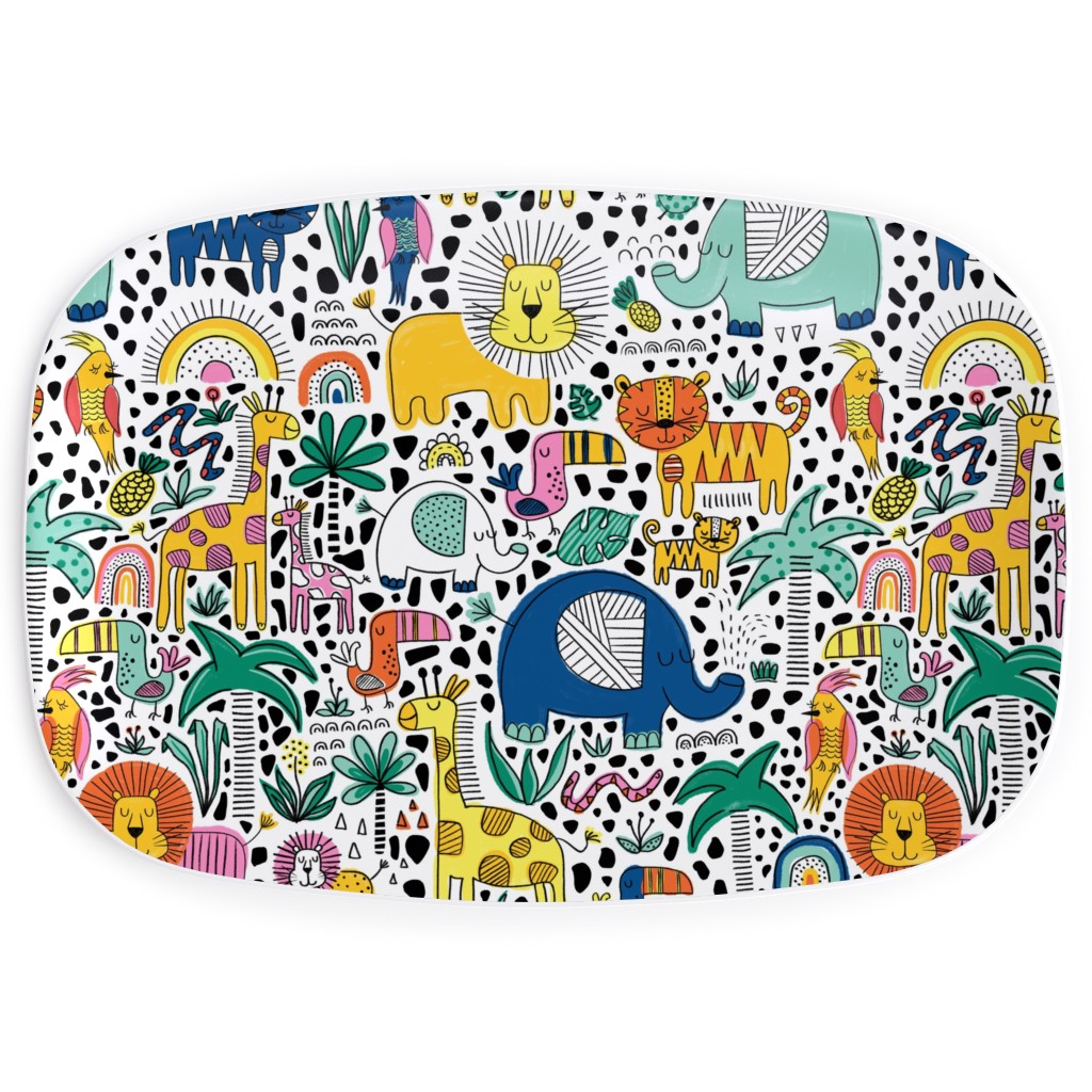 Safari Fun - Multi Serving Platter, Multicolor