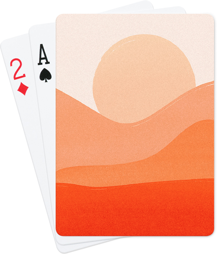 Abstract Sunrise Playing Cards, Multicolor