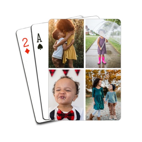 Gallery of Four Playing Cards, Multicolor