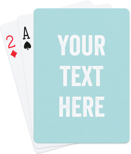 Your Text Here Playing Cards, Multicolor