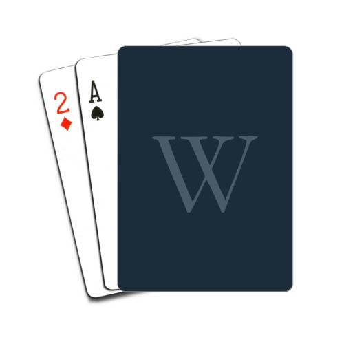 Classic Monogram Playing Cards, Black