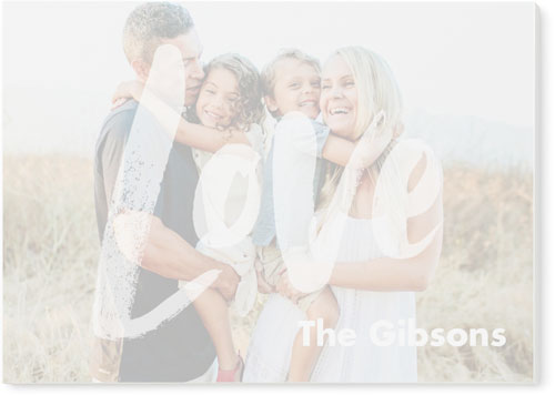 Contemporary Love Post-it Notes, 3x4, White, white